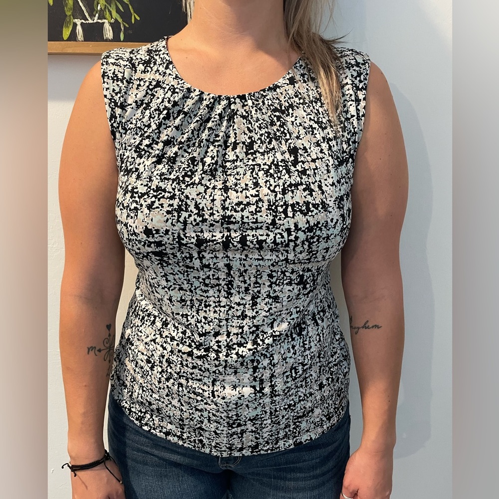 Black Blue Top